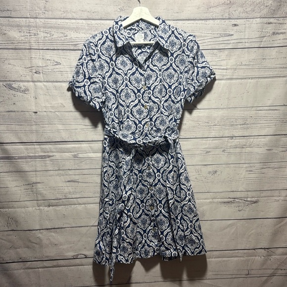 Sigrid Olsen 100% linen buttondown dress - Picture 1 of 6